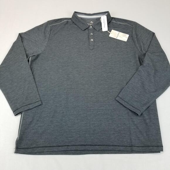 Tommy Bahama Polo Shirt Mens XXL Coasta Vera LS Performance Stretch ST227318 - Picture 3 of 12